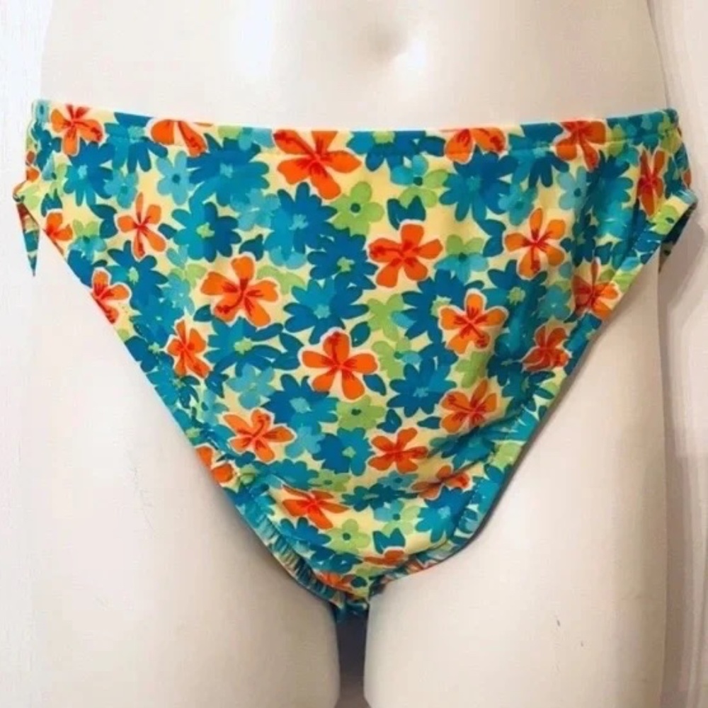NWT Victoria’s Secret Swim Bottom RARE Vintage 2000 Deadstock Y2K Floral Large